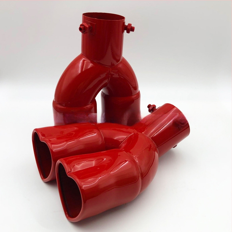 Източник, производители на автомобили, модифицирана двойна тръба, заглушител, любов, опашка, гърло, сърце, 63 мм, трансгранични експлозии, ауспух