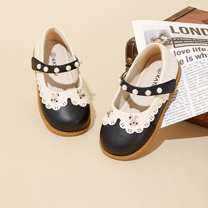 Carter Rabbit 2024. gada jaunās rudens Britu akadēmijas stila mazās ādas kurpes Mary Jane princeses kurpes zēnu un meiteņu kurpes studentu kurpes