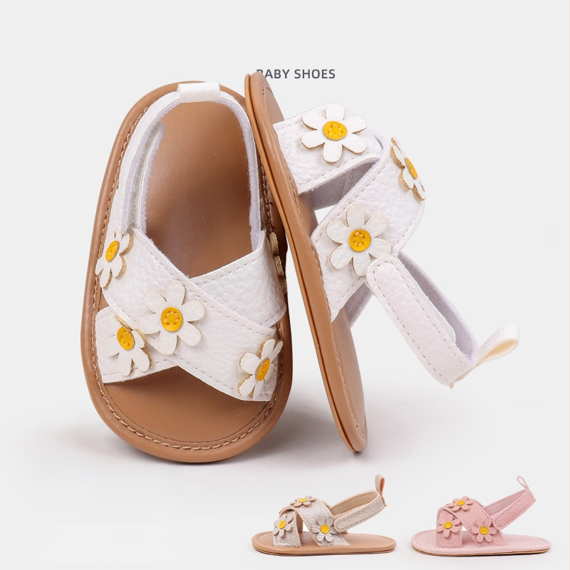 Летни мъжки и женски бебешки обувки 0-1 години с мека гумена подметка, неплъзгащи се бебешки плажни обувки, нови BHX4214