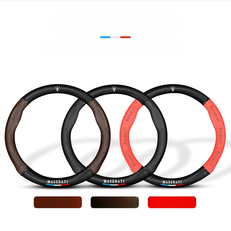 Odgovara za Maserati Levante, Levante President Ghibli, Jiboli, kožnu navlaku za ručku volana.