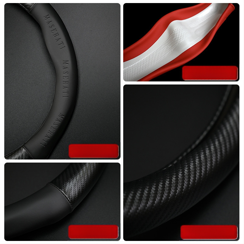 Odgovara za Maserati Levante, Levante President Ghibli, Jiboli, kožnu navlaku za ručku volana.