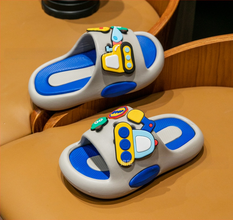 Astronauto mielos animacinių filmukų vaikiškos šlepetės berniukams ir mergaitėms, vasarinės, skirtos naudoti namuose, neslystančios, vidutinės ir didelės, vaikiškos šlepetės kūdikiams