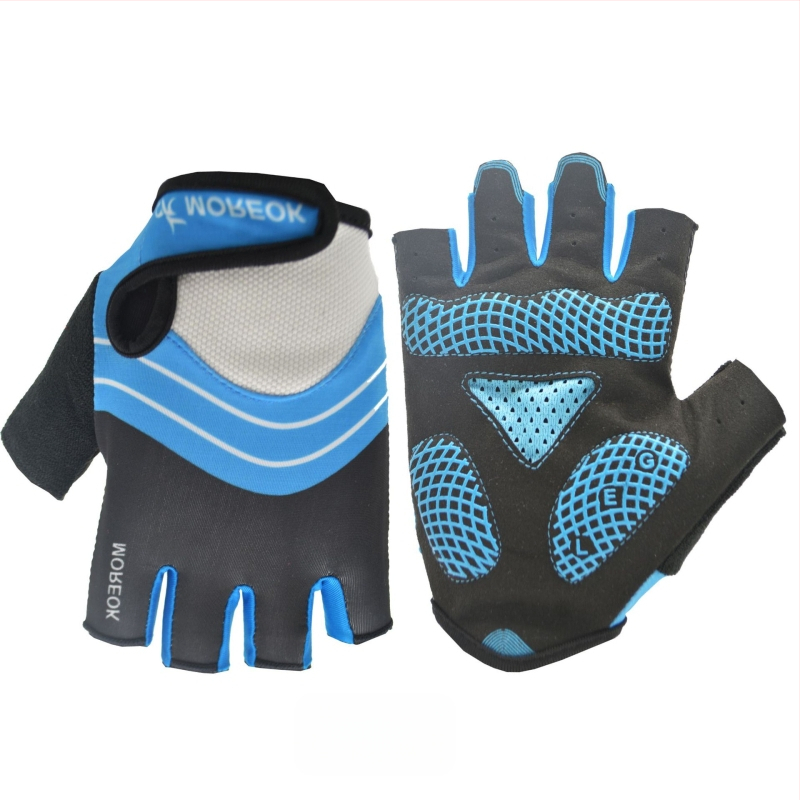 MK095 kalnų dviračio važiavimo pusės piršto smūgius sugeriančios silikoninės neslidžios lauko sportinės trumpų pirštų pirštinės, didmeninė prekyba