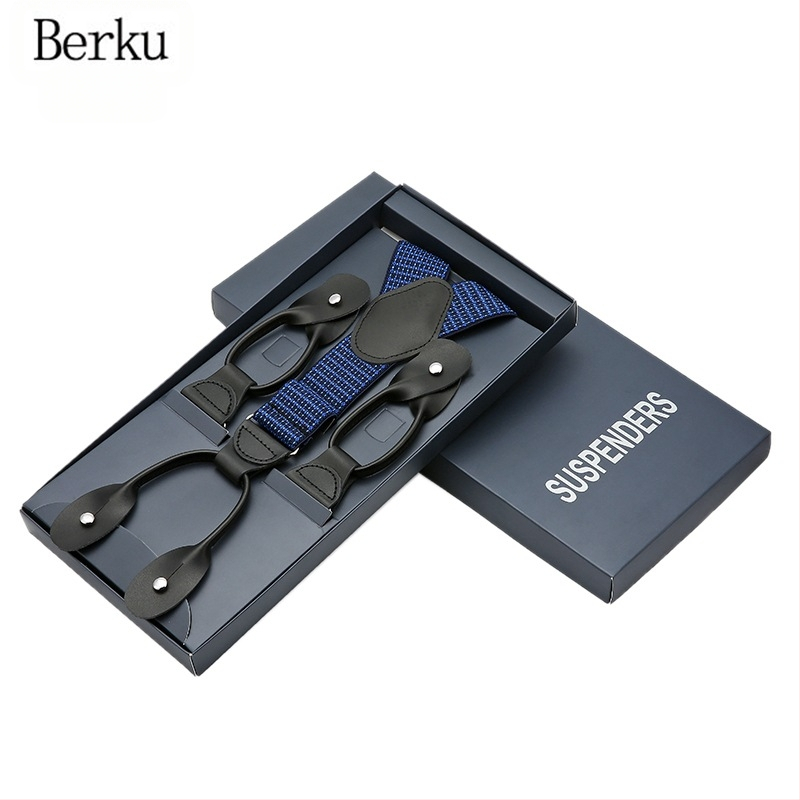 Vyriškos „Cross-Border“ petnešos su įvairiaspalviu tampriu dirželiu, kelnės su sagų kilpa