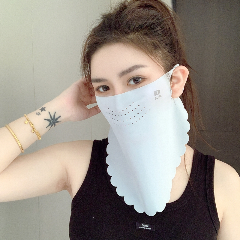 Apsauga nuo saulės „Ice Silk“ Vasarinė kaukė nuo saulės, pilna veido, UV kaukė, kampinė, jodinėjimo, žvejybos, veido apdangalas, kelioninė, kaklo apsauga