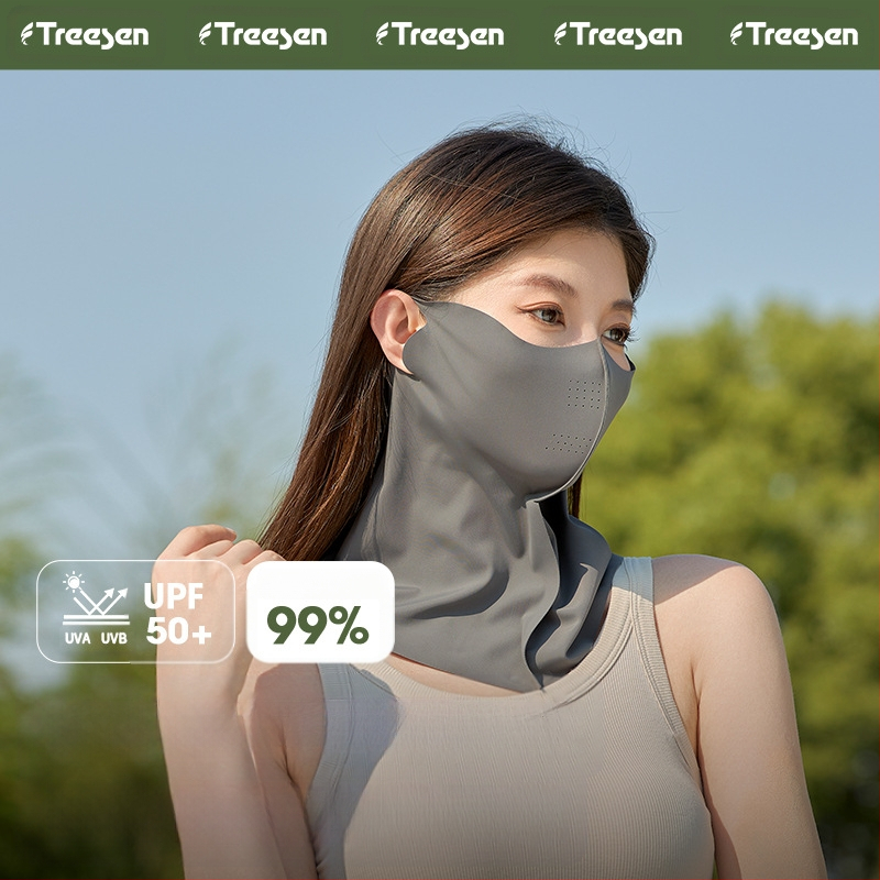 „Yansen“ apsauginė kaukė nuo saulės, skirta visam veidui, kaklui, „Ice Silk 5D“ stereo apsaugos nuo saulės kaukė, apsauganti nuo UV spindulių dviračiui