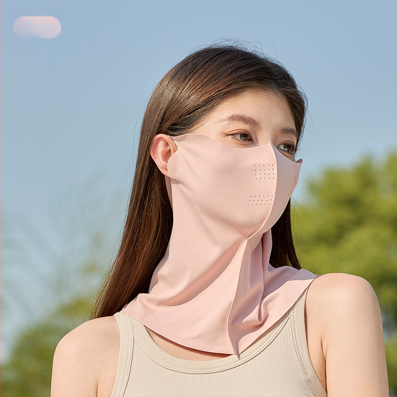 „Yansen“ apsauginė kaukė nuo saulės, skirta visam veidui, kaklui, „Ice Silk 5D“ stereo apsaugos nuo saulės kaukė, apsauganti nuo UV spindulių dviračiui