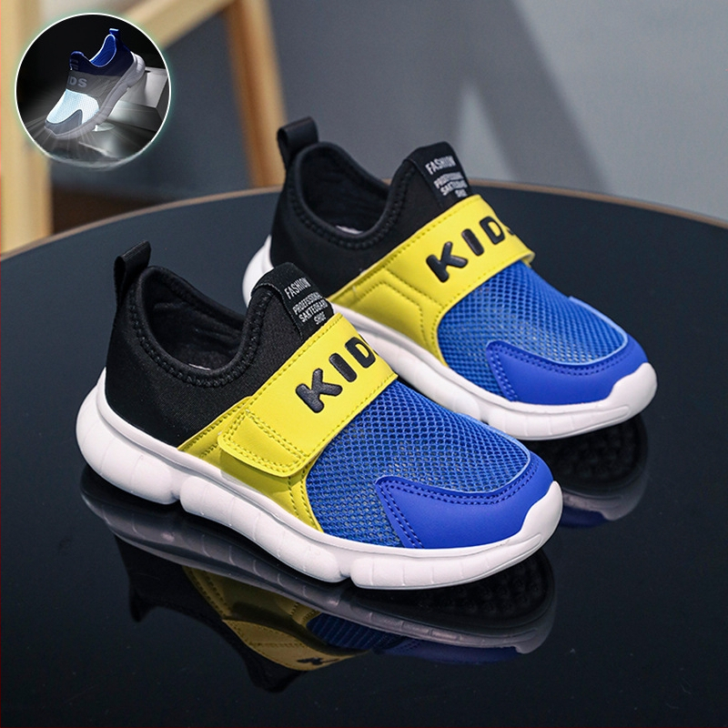 Обувки за момчета, Детски обувки за мързеливи обувки, Летни нови мрежести дишащи спортни обувки, Мрежести обувки за момичета, Средни и големи детски чехли