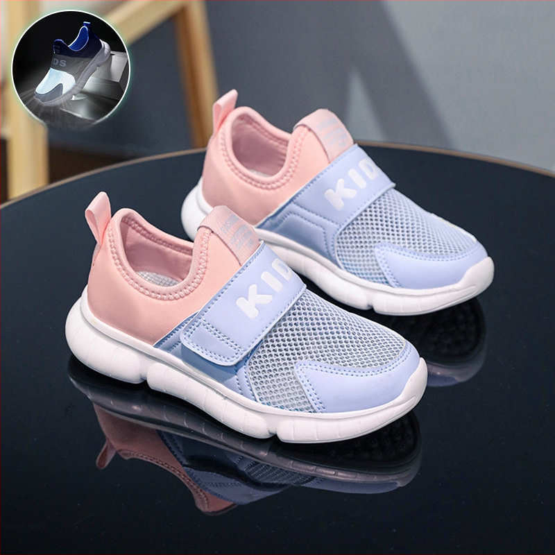 Обувки за момчета, Детски обувки за мързеливи обувки, Летни нови мрежести дишащи спортни обувки, Мрежести обувки за момичета, Средни и големи детски чехли