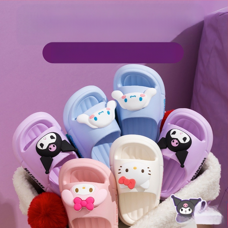 Qidan Shoe Factory beebisussid tüdrukute suvised Sanrio EVA siseruumides kasutatavad laste sussid libisemisvastased rannasussid