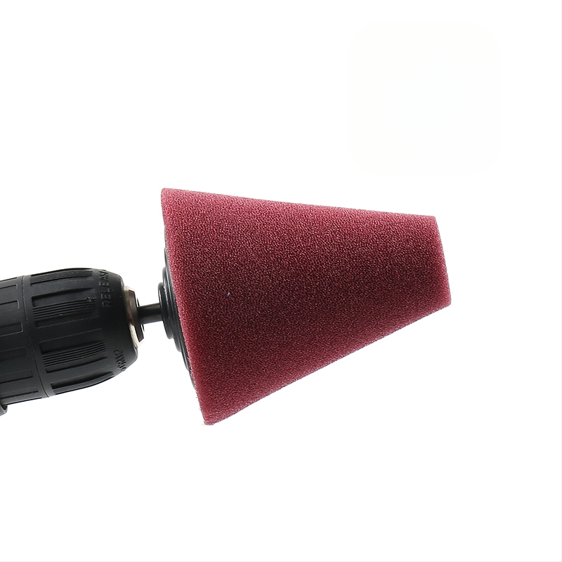 Automobilio ratlankių poliravimo kempininis rutulinis plieninis žiedas, galinio vaizdo veidrodėlio durelių dubuo, priekinio ir galinio bamperio detalių tarpų poliravimo diskas, kūgis