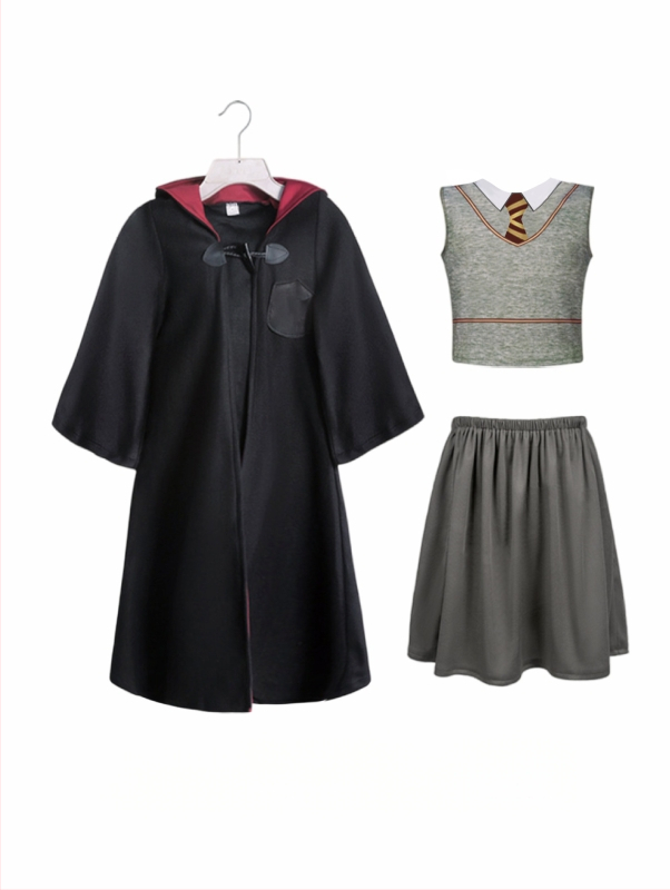 Детски костюми за Хелоуин, Хари Потър, магическа роба, костюм, магьосник, японска версия, наметало, костюм за представление