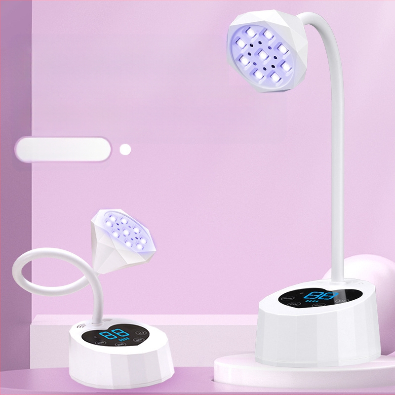 Darbvirsmas enerģijas uzglabāšanas nagu mākslas Lotus lampa ar intelektuālo sensoru un displeju, UV sacietēšanas lampa, ātri žūstoša nagu cepšanas lampa