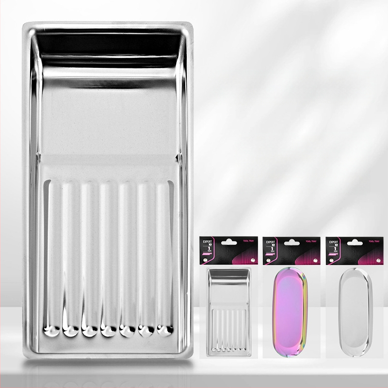 Spetsiaalne desinfitseerimisplaat küünetööriistadele. Paksendatud 304 roostevabast terasest, kõrge temperatuurikindel, korrosioonikindel, kaasaskantav küünetööriistade hoiustamine.