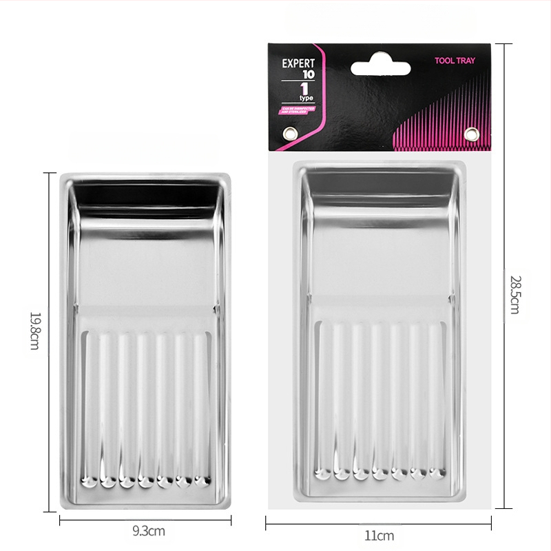 Spetsiaalne desinfitseerimisplaat küünetööriistadele. Paksendatud 304 roostevabast terasest, kõrge temperatuurikindel, korrosioonikindel, kaasaskantav küünetööriistade hoiustamine.