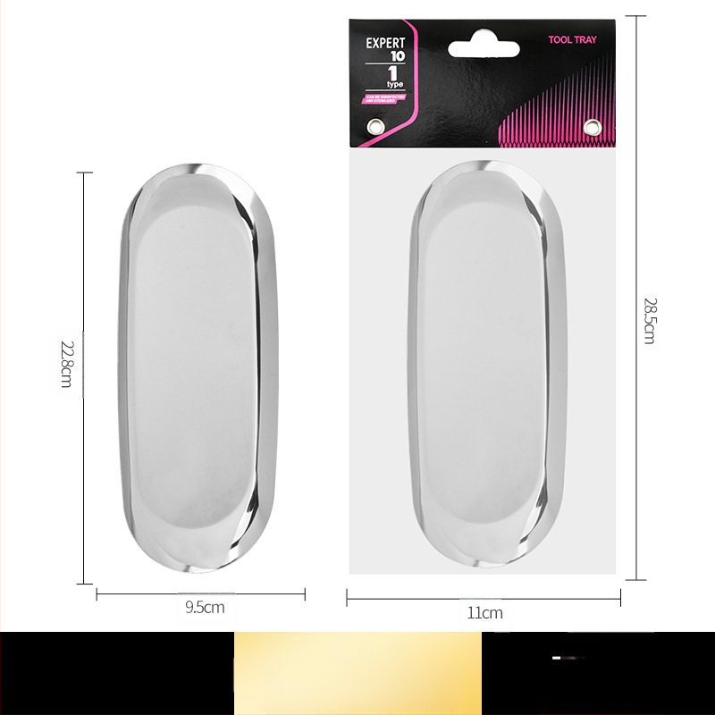 Spetsiaalne desinfitseerimisplaat küünetööriistadele. Paksendatud 304 roostevabast terasest, kõrge temperatuurikindel, korrosioonikindel, kaasaskantav küünetööriistade hoiustamine.