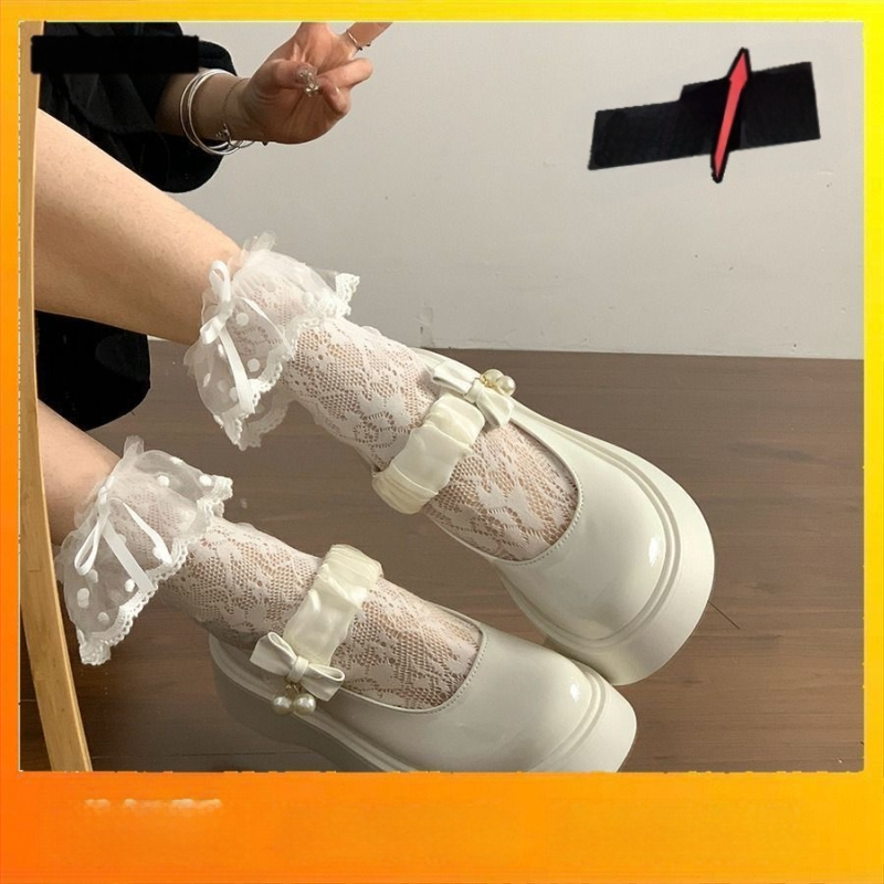 Дамски обувки от естествена кожа с дебела подметка на платформа, малки размери, JK Uniform Shoes, нови пролетни и универсални обувки Mary Jane за 2025 г.