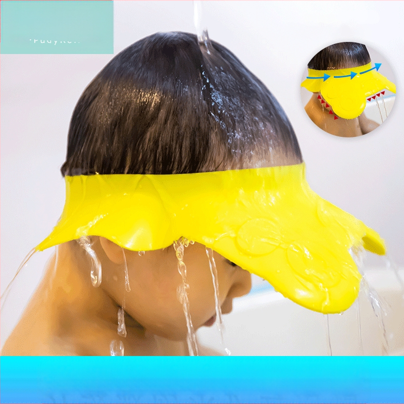 Vaikiška dušo kepuraitė, vandeniui atspari ausų apsauga, minkšta silikoninė šampūno kepuraitė, kūdikiams skirta silikoninė dušo kepuraitė, šampūno kepuraitė, kūdikiams skirta dušo kepuraitė