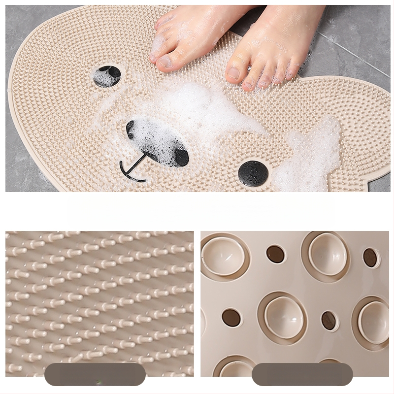 Противоплъзгаща се постелка за баня за възрастни хора и деца, къпане, противопадаща вендуза, постелка за баня, постелка за къпане, масажна постелка за крака