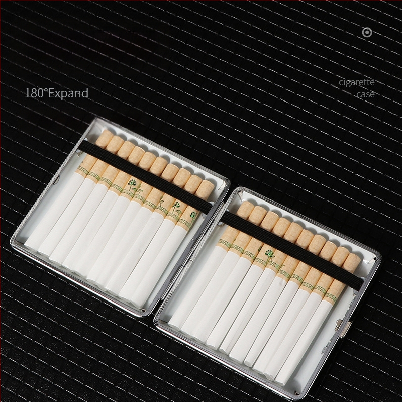 Ādas cigarešu maciņš 20 iepakojumā vīriešu cigarešu uzglabāšanas kaste atsevišķs vēja necaurlaidīgs cigarešu maciņš