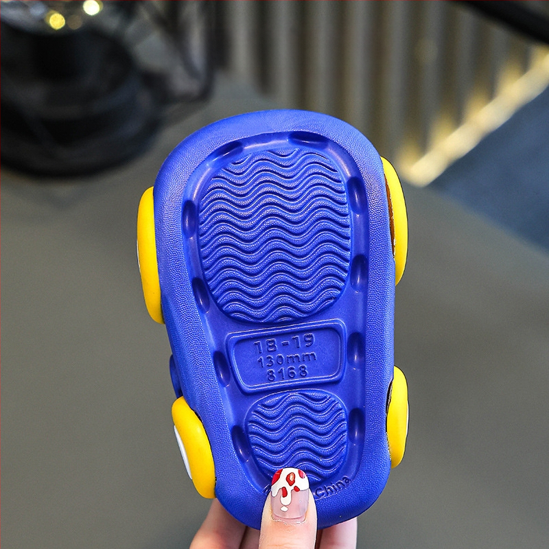 Bērnu krokodilu apavi vasarai, mazulim no 1 līdz 3 gadiem, 2 zīdaiņiem, neslīdošas, zēniem un meitenēm, bērniem, Baotou automašīnas gaismas čības
