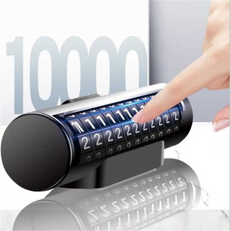 Мини алуминиева сплав за автомобил, движеща се регистрационна табела, паркинг, регистрационна табела, слънцезащитен валяк, скрита временна паркинг табела, може да бъде персонализирана