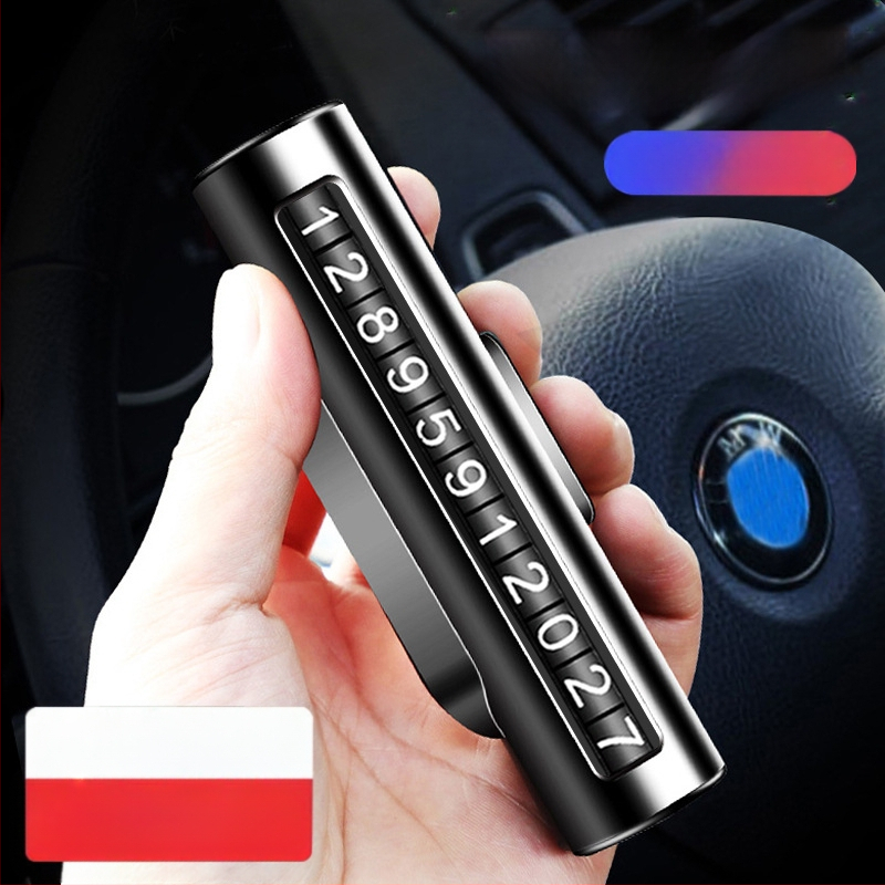 Мини алуминиева сплав за автомобил, движеща се регистрационна табела, паркинг, регистрационна табела, слънцезащитен валяк, скрита временна паркинг табела, може да бъде персонализирана