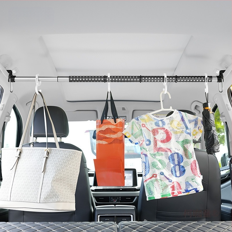 Automobilinė drabužių pakaba Daugiafunkcinė teleskopinė galinė rankena Didelės talpos drabužių džiovyklė Automobiliniai drabužiai Metabo