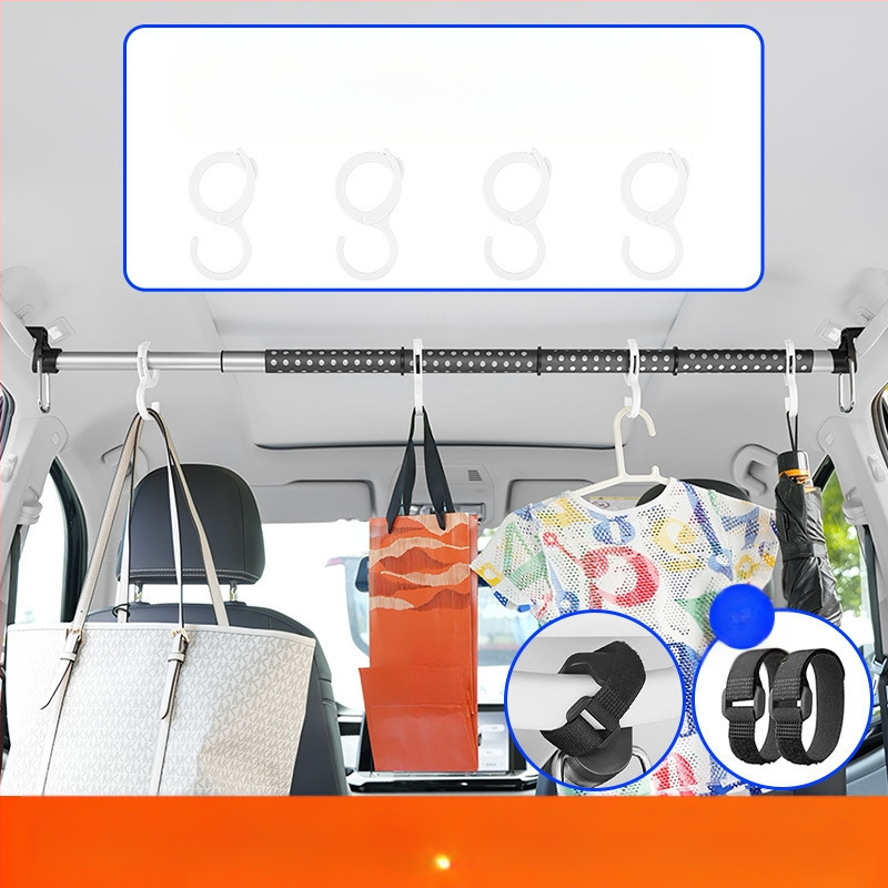 Automobilinė drabužių pakaba Daugiafunkcinė teleskopinė galinė rankena Didelės talpos drabužių džiovyklė Automobiliniai drabužiai Metabo