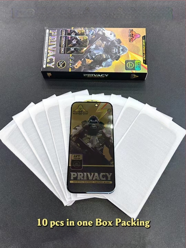 360° Anti-Peep закалено фолио Black Diamond, подходящо за Apple 17 мобилен телефон 16 Promax прахоустойчиво фолио против пръстови отпечатъци, взривоустойчиво фолио