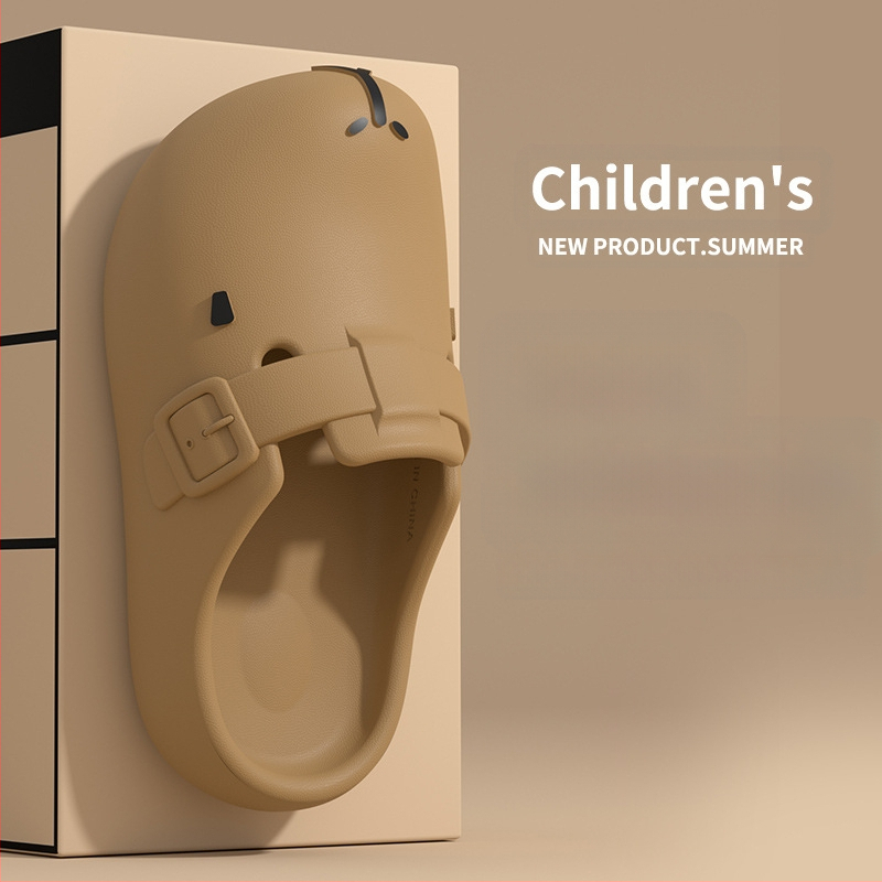 Kapi Bala bērnu čības zēniem 2025. gada vasarai jaunas neslīdošas pludmales sandales meitenēm lieliem bērnu apaviem ar caurumiem