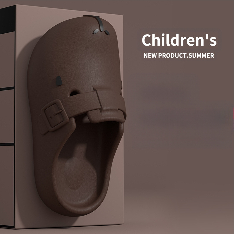 Kapi Bala bērnu čības zēniem 2025. gada vasarai jaunas neslīdošas pludmales sandales meitenēm lieliem bērnu apaviem ar caurumiem