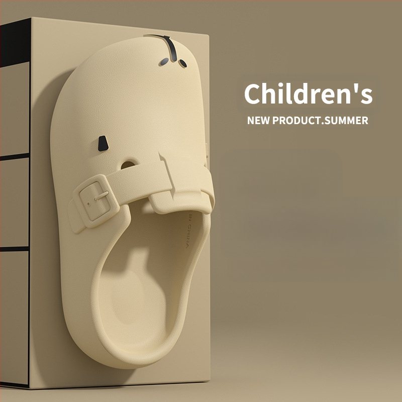 Kapi Bala bērnu čības zēniem 2025. gada vasarai jaunas neslīdošas pludmales sandales meitenēm lieliem bērnu apaviem ar caurumiem