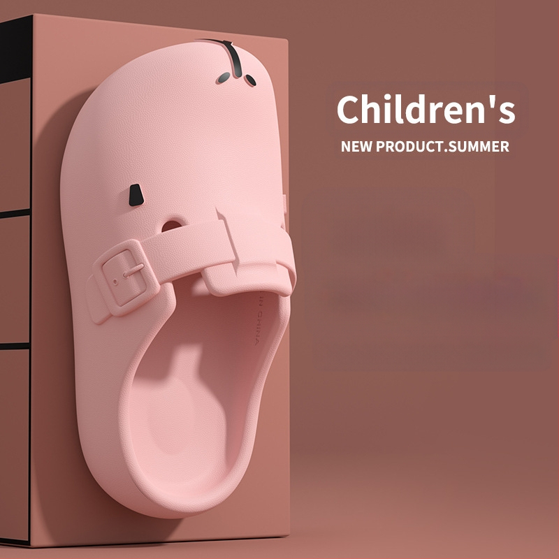 Kapi Bala bērnu čības zēniem 2025. gada vasarai jaunas neslīdošas pludmales sandales meitenēm lieliem bērnu apaviem ar caurumiem