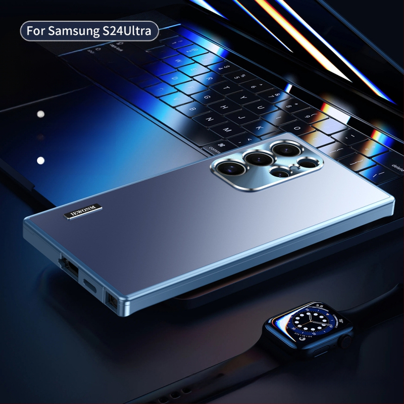 Piiriülene metallist magnetiline atraktsioonimehhanism Samsung S24ultra mobiiltelefoni ümbrisele, uus S24, S23ultra kukkumisvastane kaitseümbris