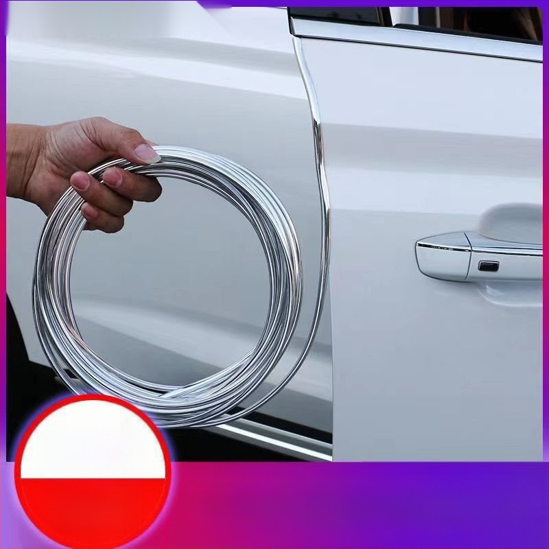 Nauja automobilio durelių apsaugos nuo susidūrimo juosta, galvanizuotos blizgios durų krašto apsaugos nuo įbrėžimų lipni juostelė, dekoratyvinė juostelė, universalus modelis