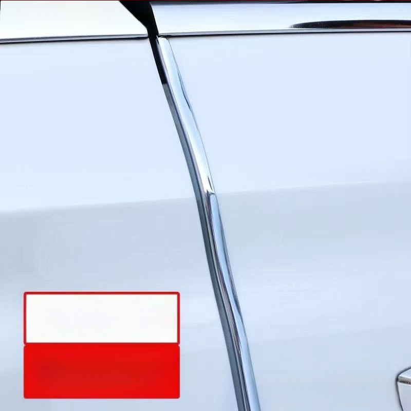 Nauja automobilio durelių apsaugos nuo susidūrimo juosta, galvanizuotos blizgios durų krašto apsaugos nuo įbrėžimų lipni juostelė, dekoratyvinė juostelė, universalus modelis