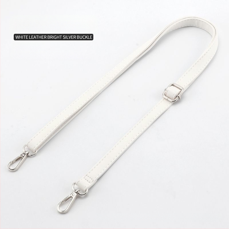 Juodai baltas krepšio dirželis, rankinės dirželis per petį, mažo moteriško krepšio dirželio aksesuarai, minkštas odinis krepšio dirželis, reguliuojamas universalus