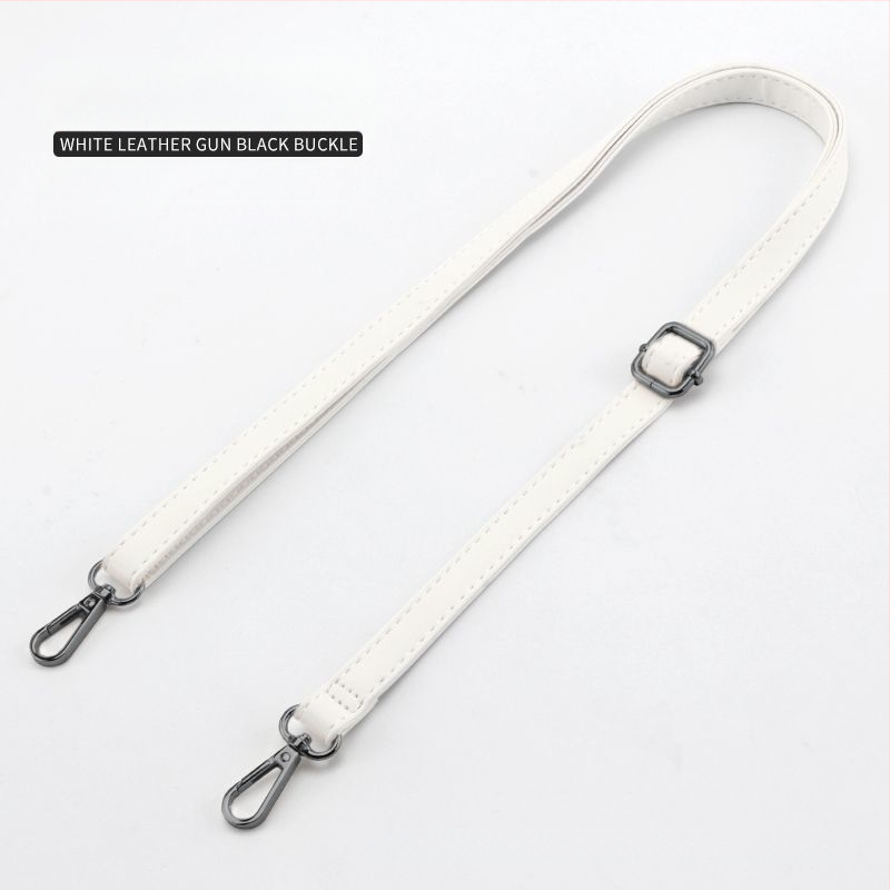 Juodai baltas krepšio dirželis, rankinės dirželis per petį, mažo moteriško krepšio dirželio aksesuarai, minkštas odinis krepšio dirželis, reguliuojamas universalus