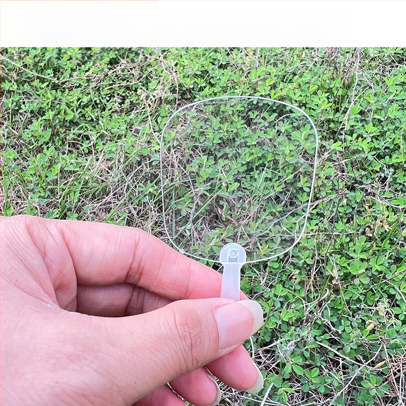 Стикер за картичка Goo, мини прозрачен вентилатор, празен, мини бебе, ръчно изработен, за детска градина, малък вентилатор на едро