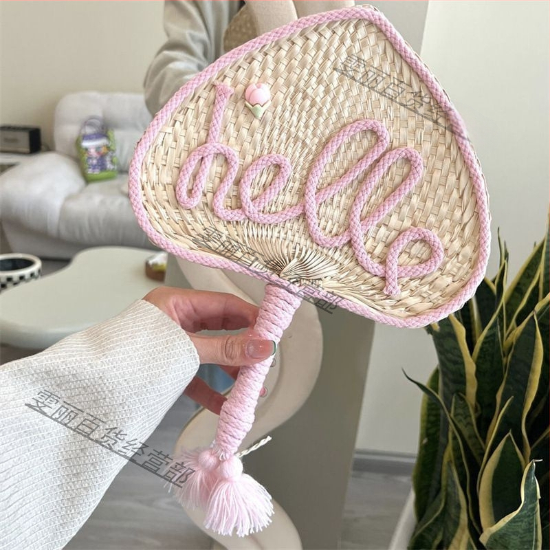 Ръчно изработен сладък вентилатор за момичета и студентки през лятото, популярен в социалните мрежи