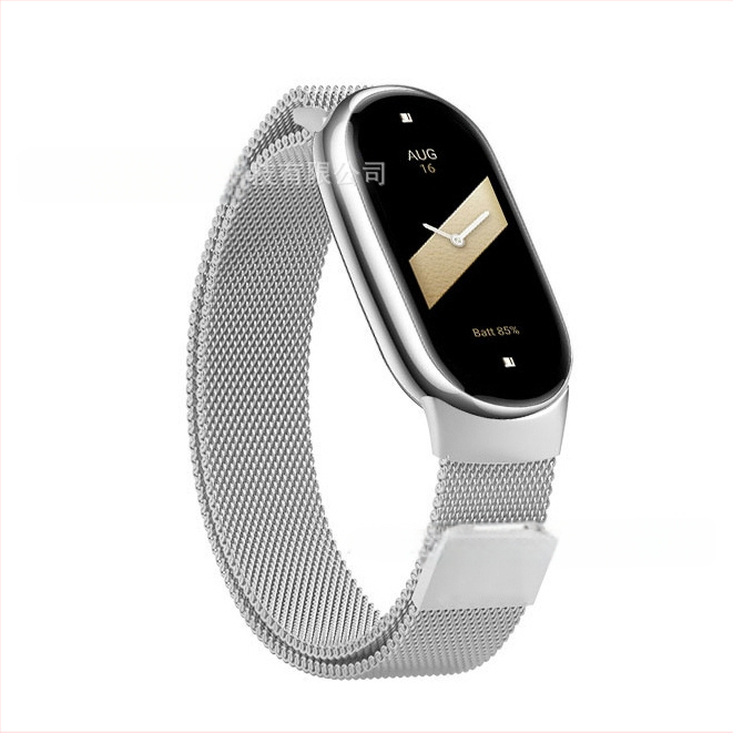 Подходящ за Xiaomi Mi Band 10/9 Xiaomi Mi Band 8 Каишка за часовник Xiaomi Mi Band 567 Метална каишка за гривна Milan Magnetic Attraction