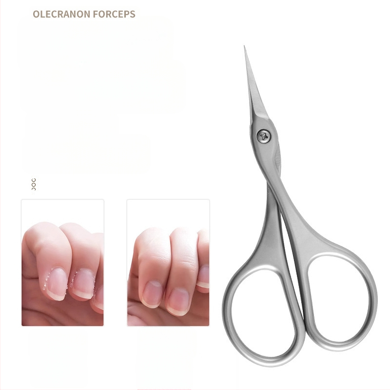Naujos nerūdijančio plieno rusiško stiliaus priekinės negyvos odos žirklės manikiūrininkui, profesionalios negyvos odos kirpimo žirklės manikiūrui, specialios mažos žirklės