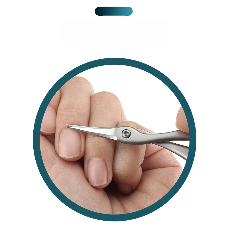 Naujos nerūdijančio plieno rusiško stiliaus priekinės negyvos odos žirklės manikiūrininkui, profesionalios negyvos odos kirpimo žirklės manikiūrui, specialios mažos žirklės