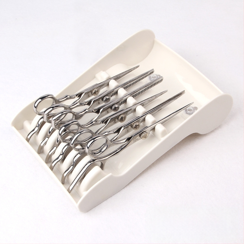 Държач за фризьорски ножици, креативен държач за ножици за поставяне на инструменти за стилист, ножици за бръснарница, неплъзгаща се фиксирана кутия за съхранение