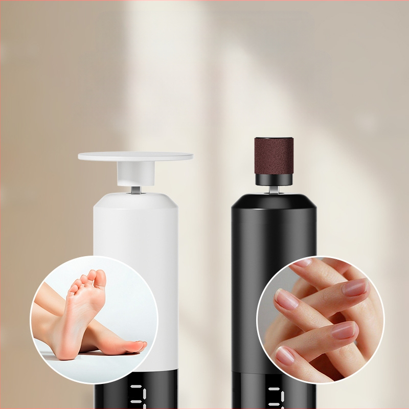 Naujas elektrinis pėdų šlifuoklis, įkraunamas automatinis pėdų šlifuoklis, pėdų šlifuoklis, negyvos odos šalinimo įrankis, dviejų viename nagų šlifuoklis