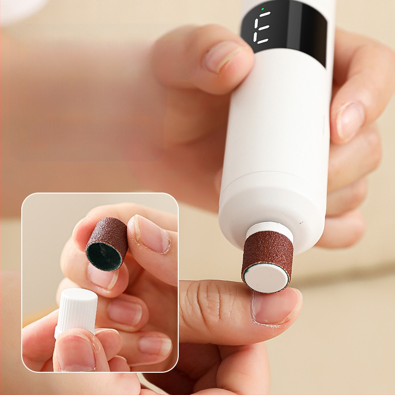 Naujas elektrinis pėdų šlifuoklis, įkraunamas automatinis pėdų šlifuoklis, pėdų šlifuoklis, negyvos odos šalinimo įrankis, dviejų viename nagų šlifuoklis