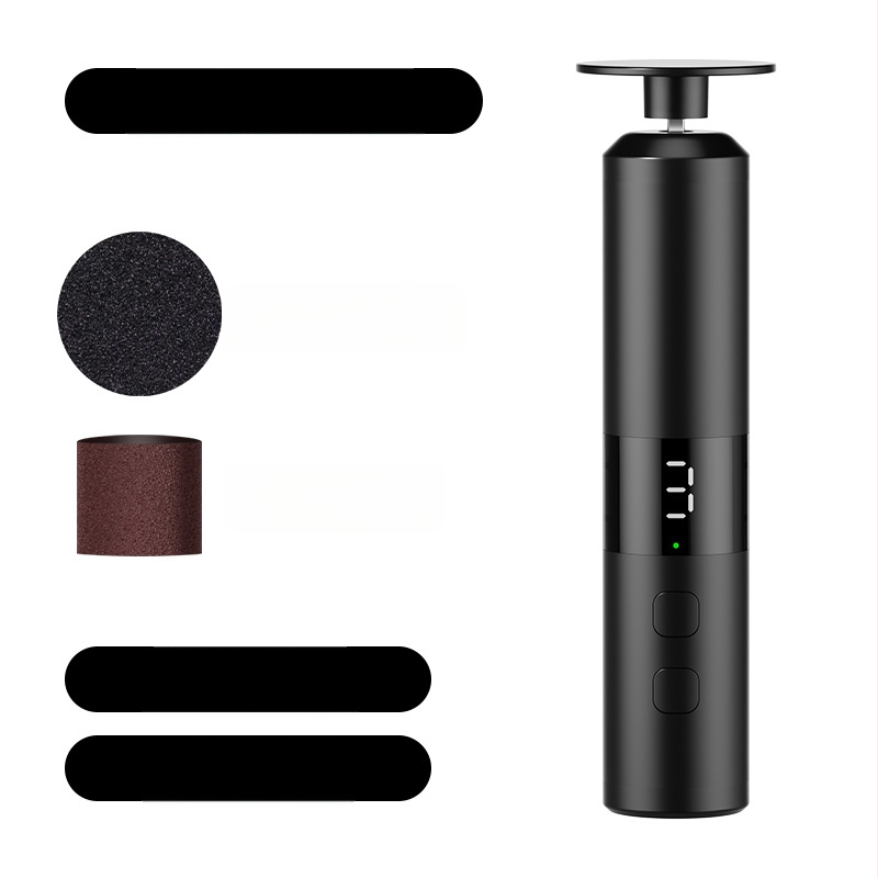 Naujas elektrinis pėdų šlifuoklis, įkraunamas automatinis pėdų šlifuoklis, pėdų šlifuoklis, negyvos odos šalinimo įrankis, dviejų viename nagų šlifuoklis