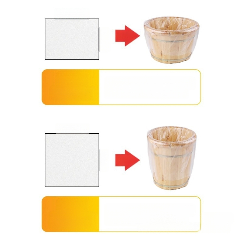 Vrećica za kupku za stopala za jednokratnu upotrebu, vrećica za kupku za stopala, vrećica za kupku za stopala za pedikuru, kućanska plastična folija, zadebljana vrećica za kupku za stopala, drvena vrećica za kantu, neklizajuća