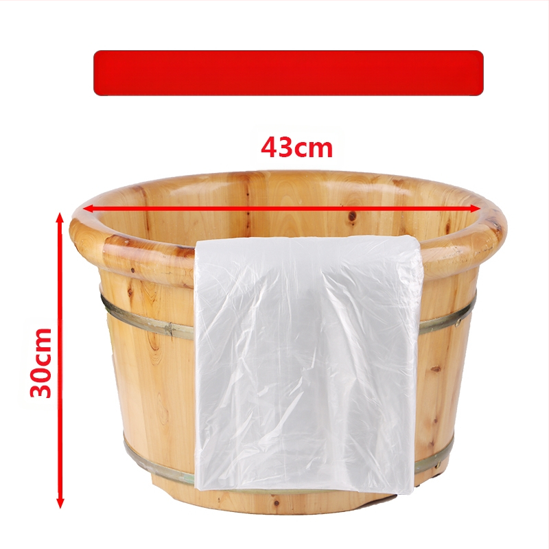 Vrećica za kupku za stopala za jednokratnu upotrebu, vrećica za kupku za stopala, vrećica za kupku za stopala za pedikuru, kućanska plastična folija, zadebljana vrećica za kupku za stopala, drvena vrećica za kantu, neklizajuća